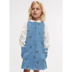 Angelica Mønstret Denimkjole