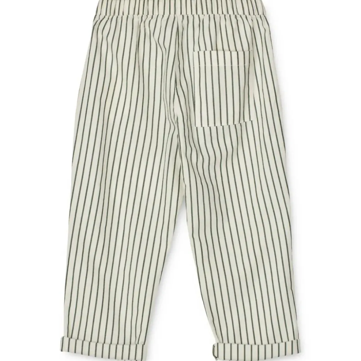 Orlando garnfarvede poplinbukser med striber