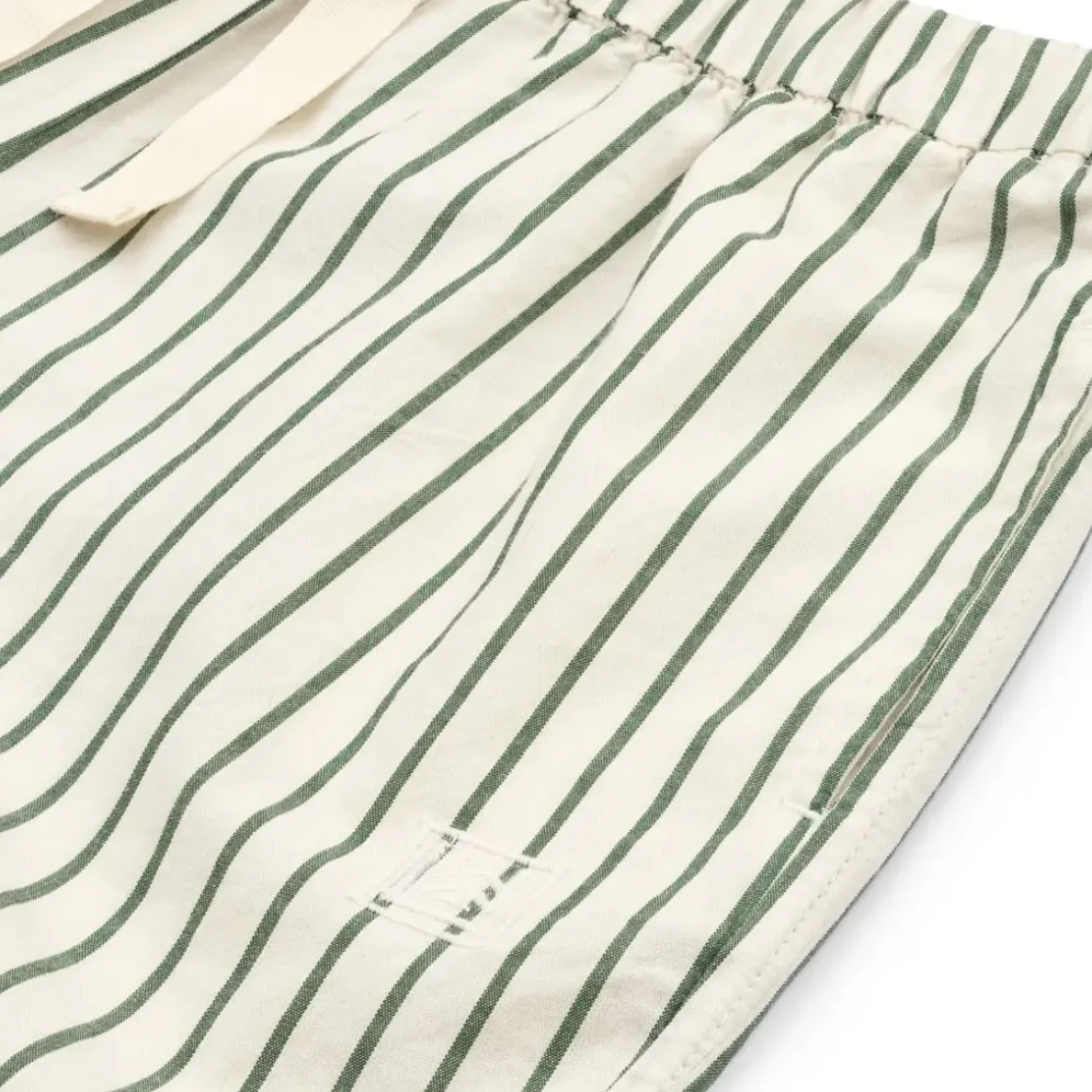 Orlando garnfarvede poplinbukser med striber