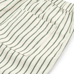 Orlando garnfarvede poplinbukser med striber