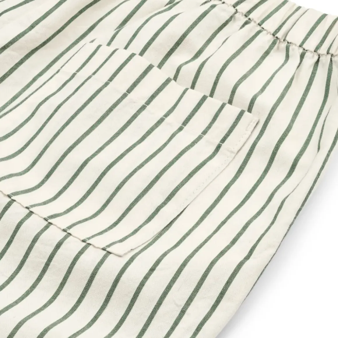 Orlando garnfarvede poplinbukser med striber