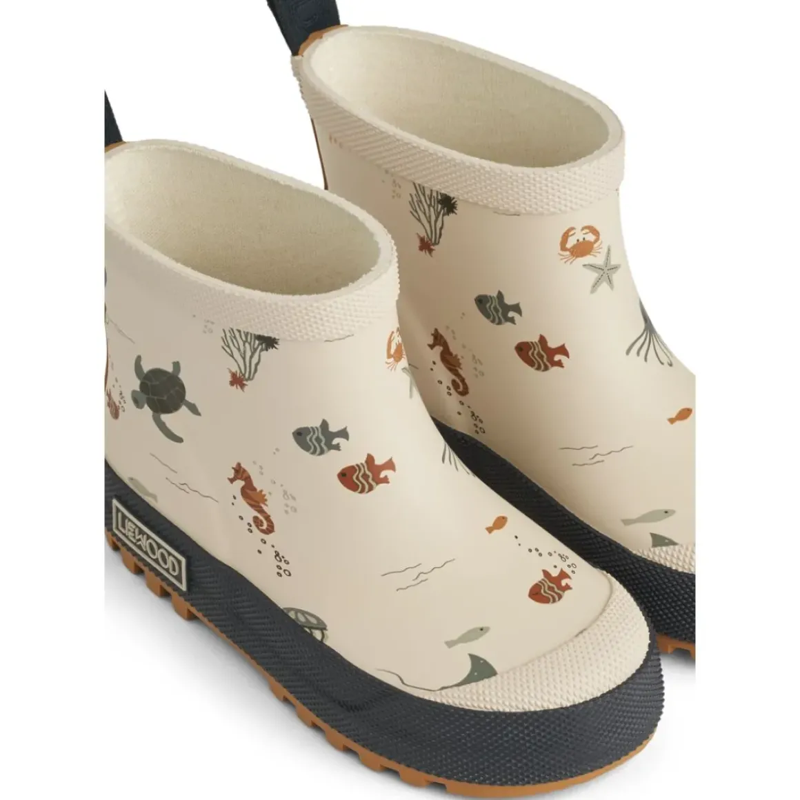 Tekla kort regnstøvle med print