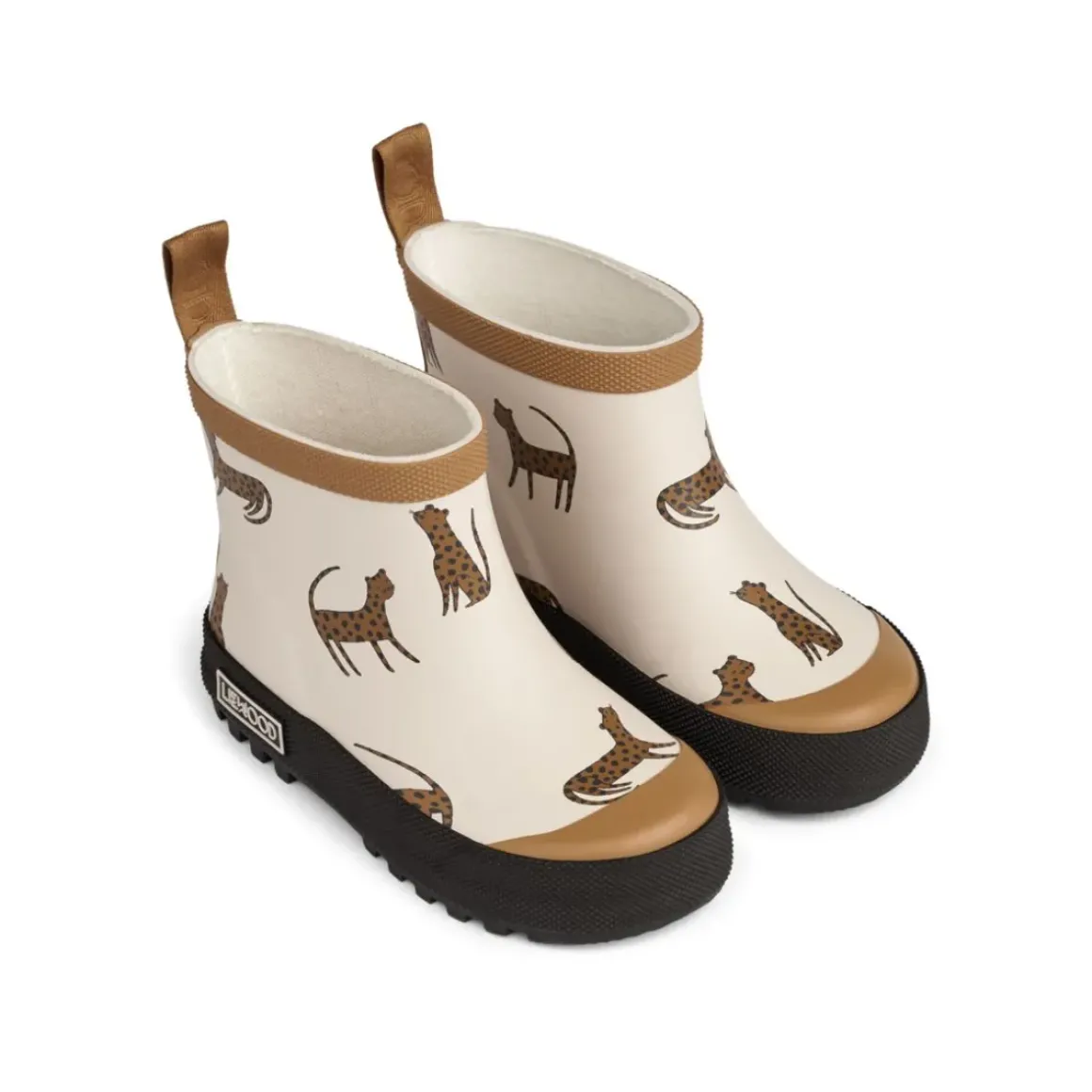 Tekla kort regnstøvle med print